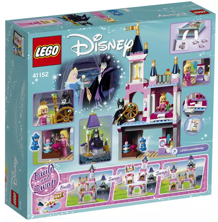Box Rückansicht: LEGO Disney Princess 41152 Dornröschens Märchenschloss