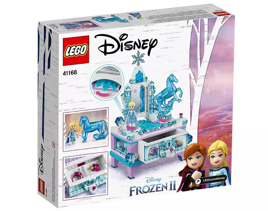 Box Rückseite: LEGO Disney Princess 41168 Elsas Schmuckkästchen