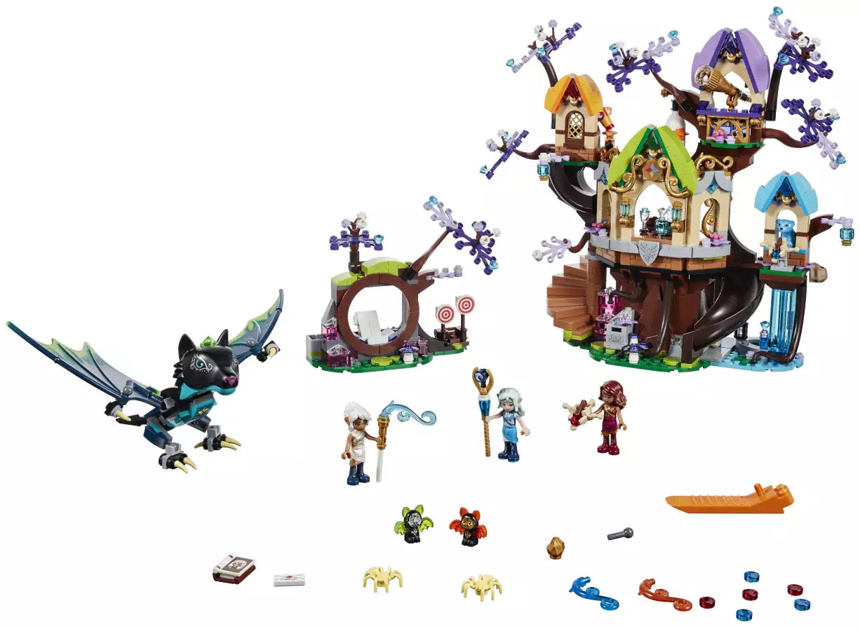Inhalt: LEGO Elves 41196 Fledermaus-Angriff auf den Elfen-Sternbaum