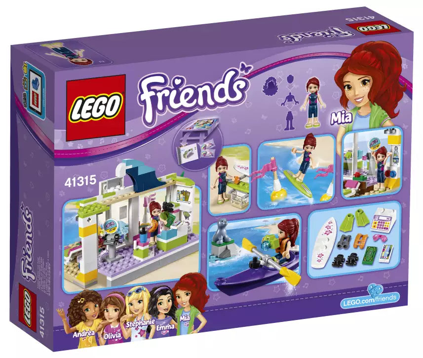 LEGO Friends 41315 Heartlake Surfladen, Box Rückansicht