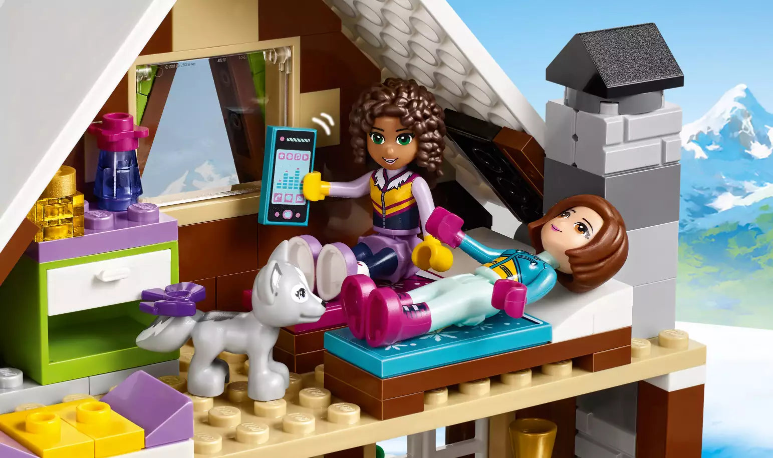 LEGO Friends 41323 Chalet im Wintersportort, Detail 2