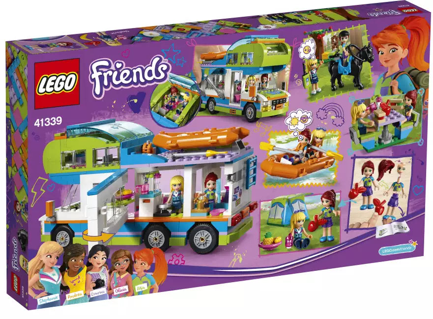 Box Rückansicht: LEGO Friends 41339 Mias Wohnmobil