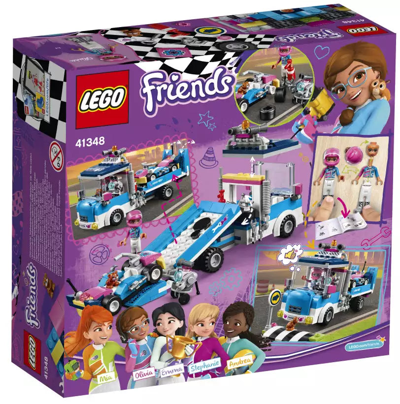 Box Rückansicht: LEGO Friends 41348 Abschleppwagen