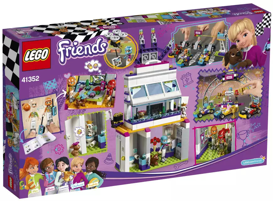Box Rückansicht: LEGO Friends 41352 Das große Rennen