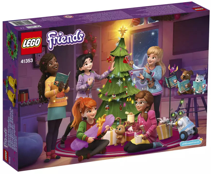 Box Rückansicht: LEGO Friends 41353 Adventskalender
