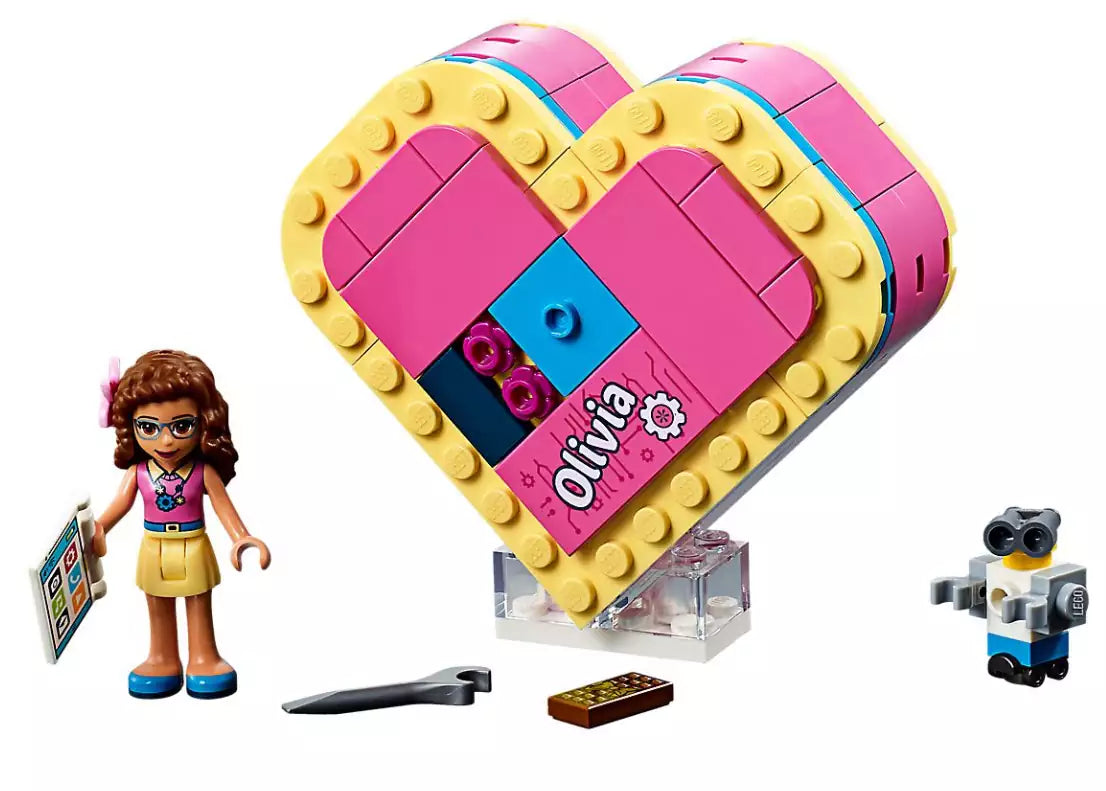Inhalt: LEGO Friends 41357 Olivias Herzbox
