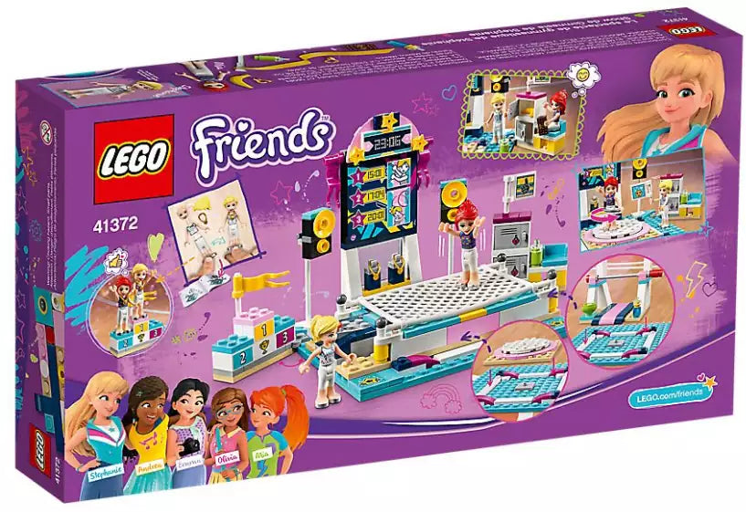 Box Rückseite: LEGO Friends 41372 Stephanies Gymnastik-Show