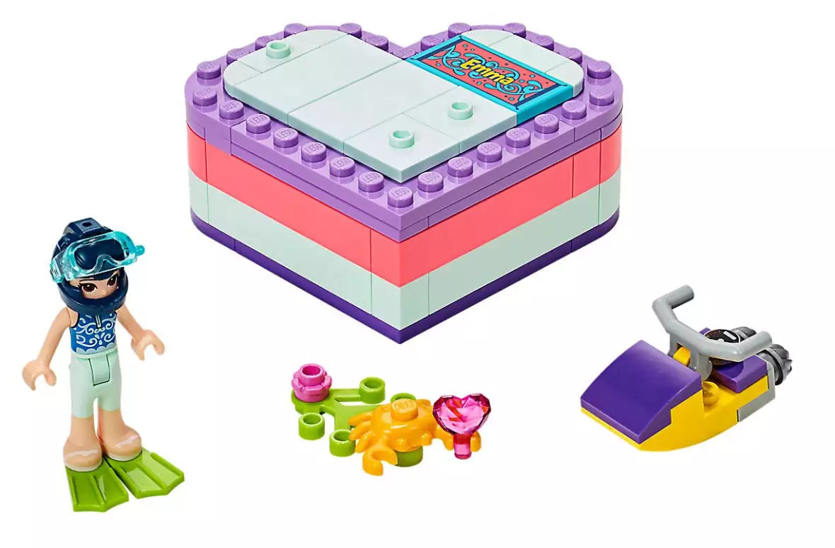 Inhalt: LEGO Friends 41385 Emmas sommerliche Herzbox