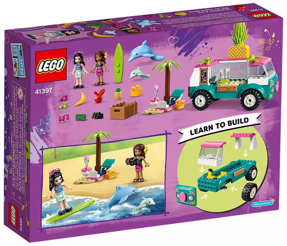 Box Rückseite: LEGO Friends 41397 Mobile Strandbar