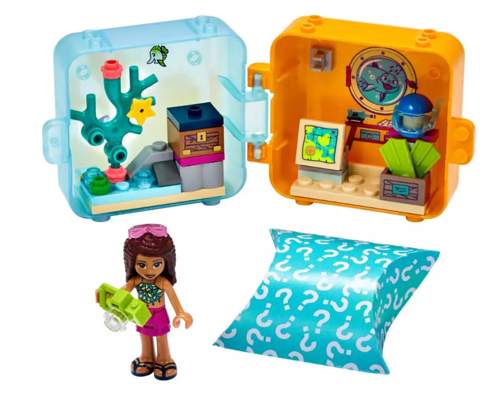Inhalt: LEGO Friends 41410 Andreas Sommer Würfel - Tauchschule