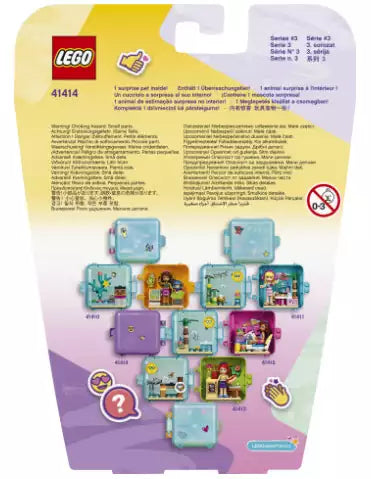 Box Rückseite: LEGO Friends 41414 Emmas Sommer Würfel - Eis Café