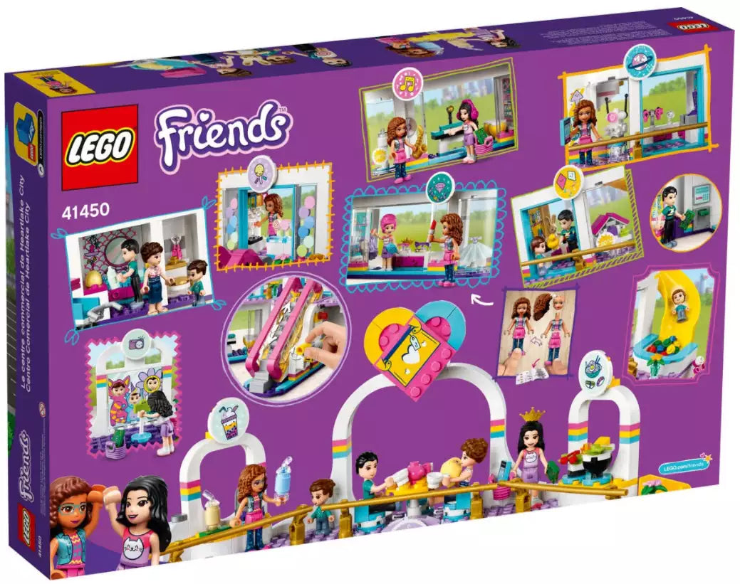 Box Rückseite: LEGO Friends 41450 Heartlake City Kaufhaus
