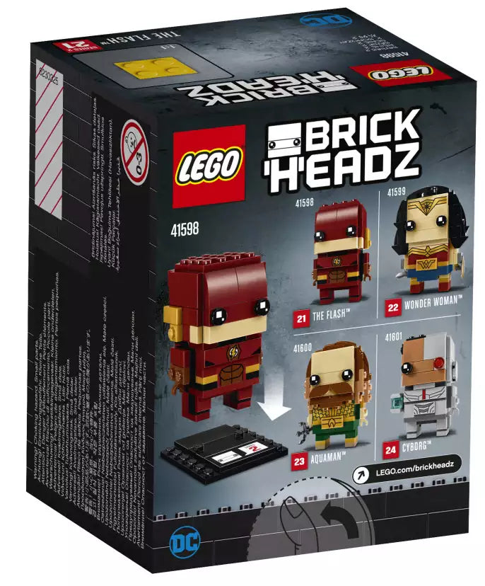 Box Rückansicht: LEGO Brickheadz 41598 The Flash