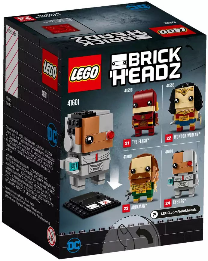 Box Rückansicht: LEGO Brickheadz 41601 Cyborg