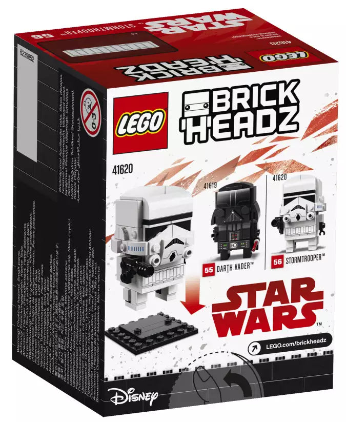 Box Rückansicht: LEGO Brickheadz 41620 Stormtrooper