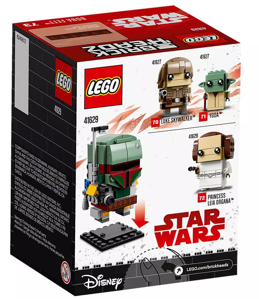 Box Rückansicht: LEGO Brickheadz 41629 Boba Fett