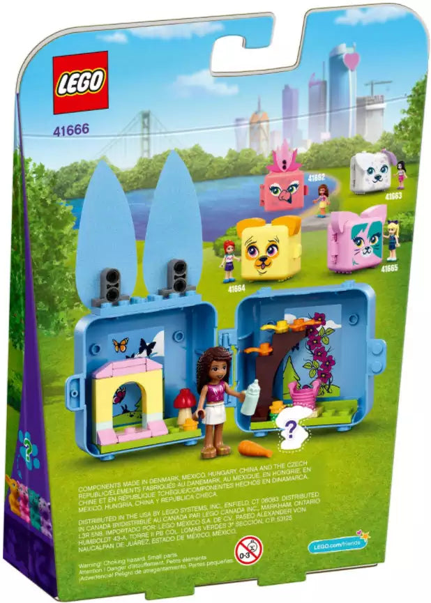 Box Rückseite: LEGO Friends 41666 Andreas Häschen-Würfel
