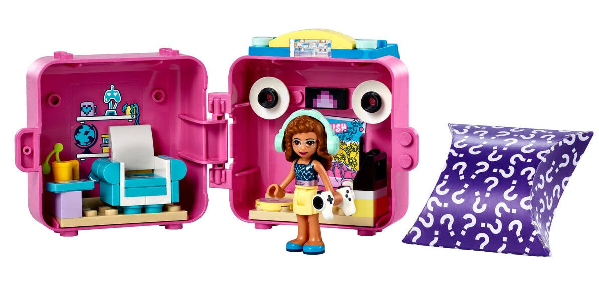 Inhalt: LEGO Friends 41667 Olivias Spiele-Würfel