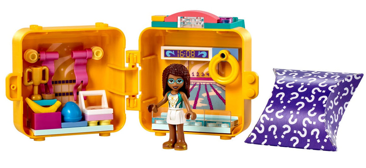 Inhalt: LEGO Friends 41671 Andreas Schwimmstar-Würfel