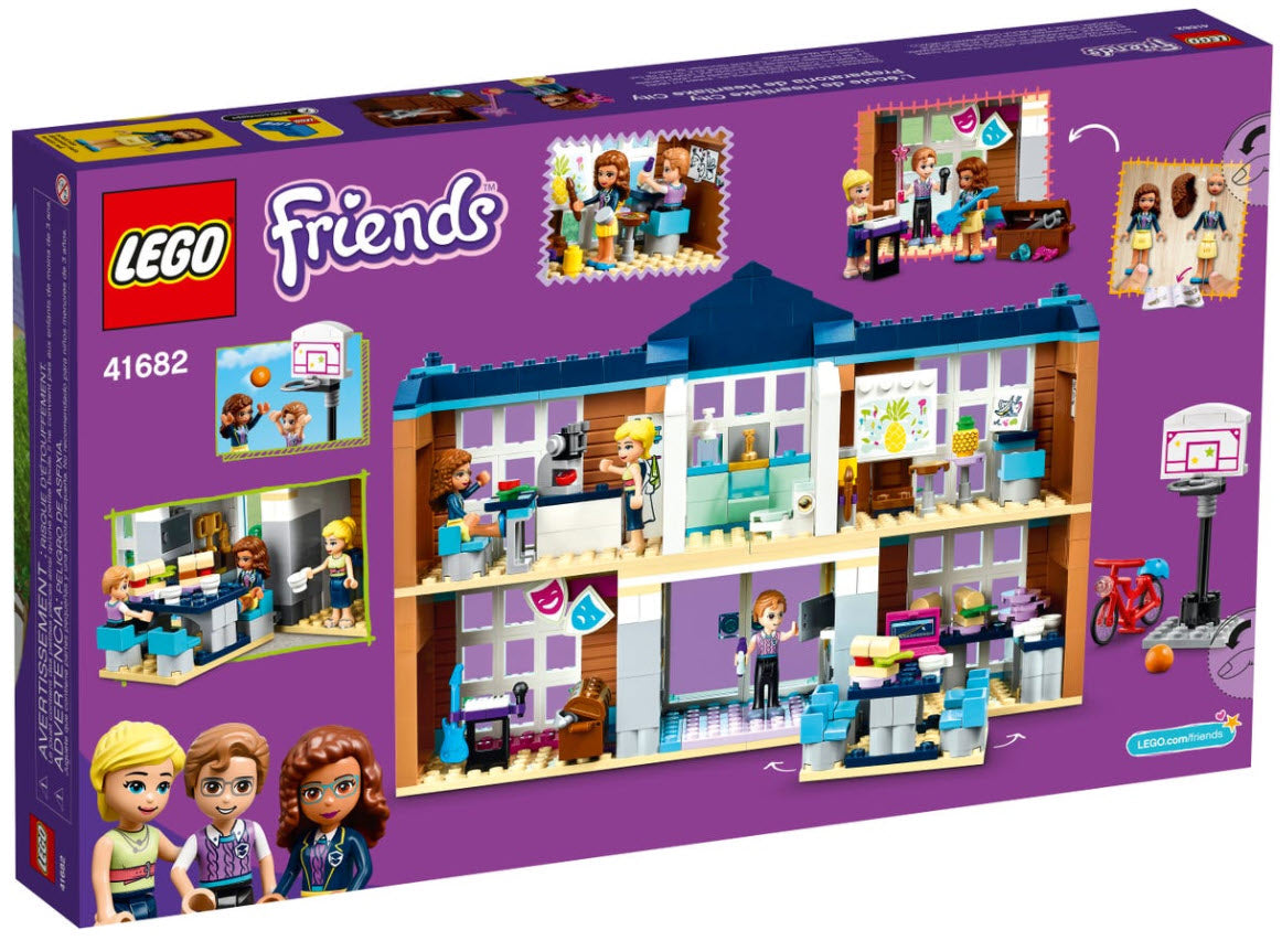Box Rückansicht: LEGO Friends 41682 Heartlake City Schule