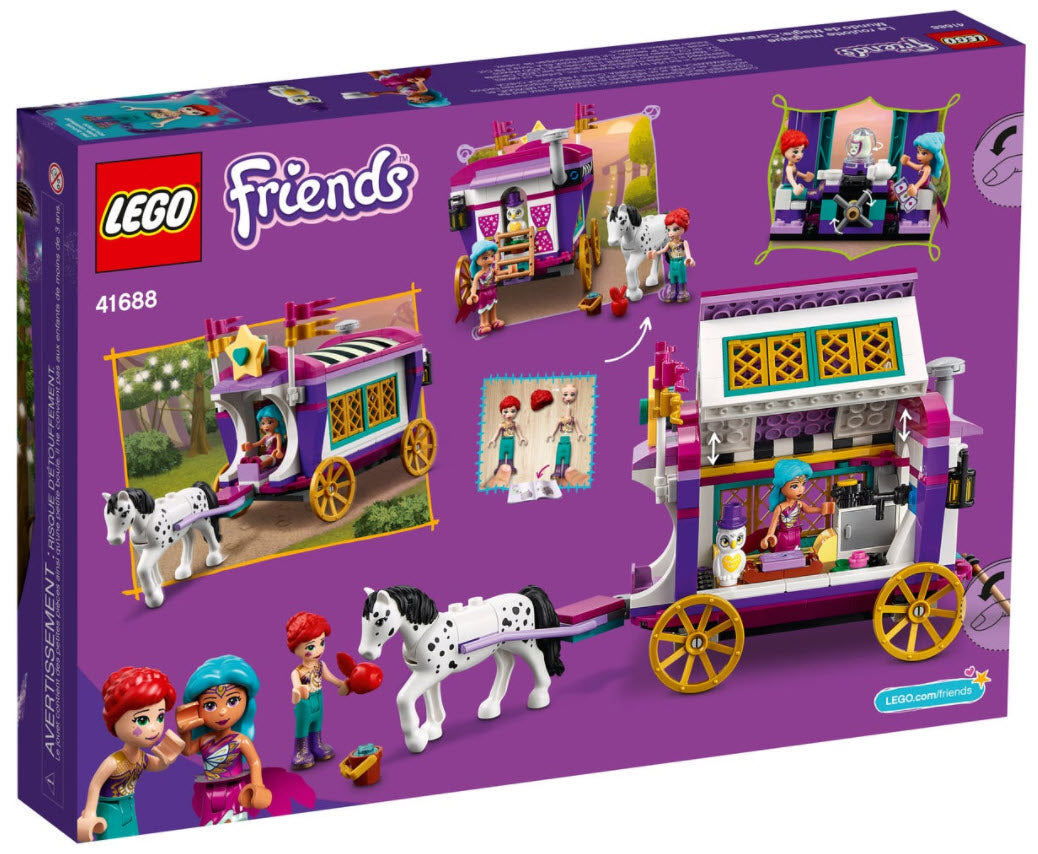 Box Rückansicht: LEGO Friends 41688 Magischer Wohnwagen