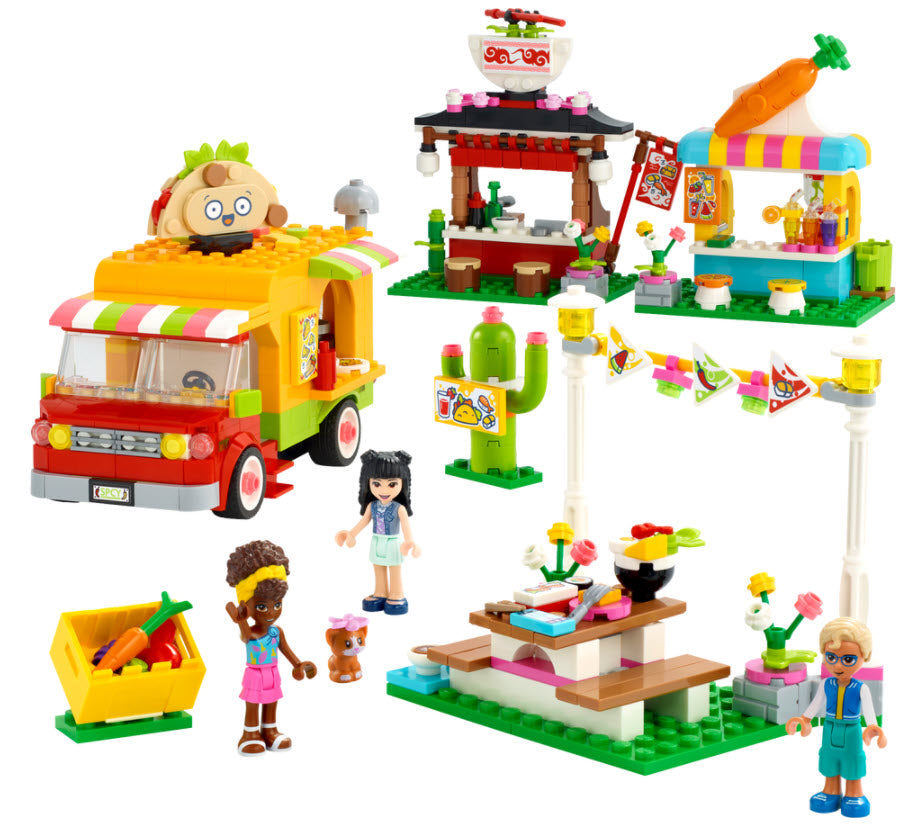 Inhalt: LEGO Friends 41701 Streetfood-Markt