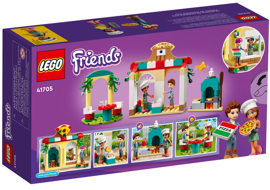 Box Rückseite: LEGO Friends 41705 Heartlake City Pizzeria