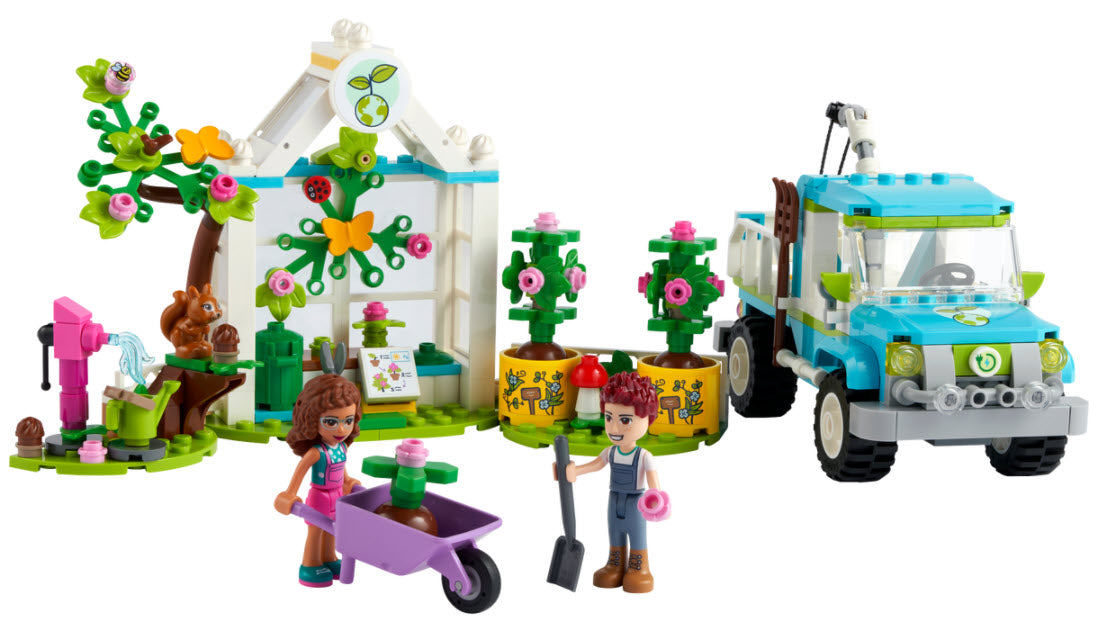 Inhalt: LEGO Friends 41707 Baumpflanzungsfahrzeug