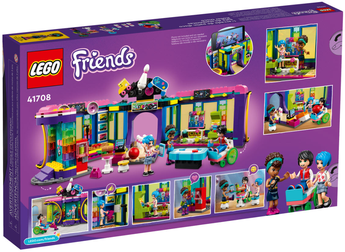 Box Rückseite: LEGO Friends 41708 Rollschuhdisco