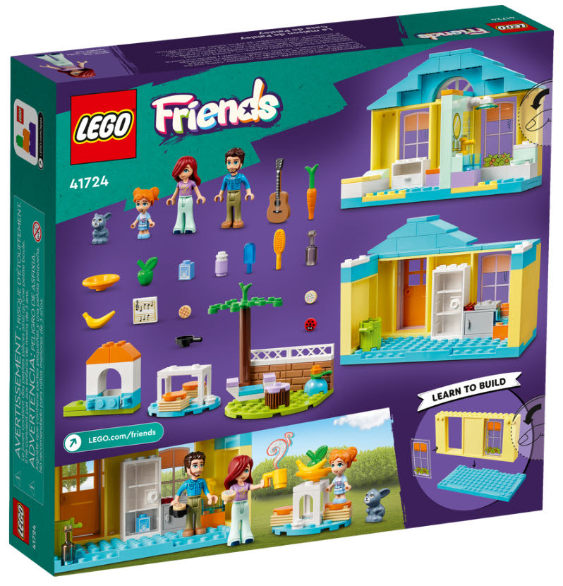 Box Rückseite: LEGO Friends 41724 Paisleys Haus