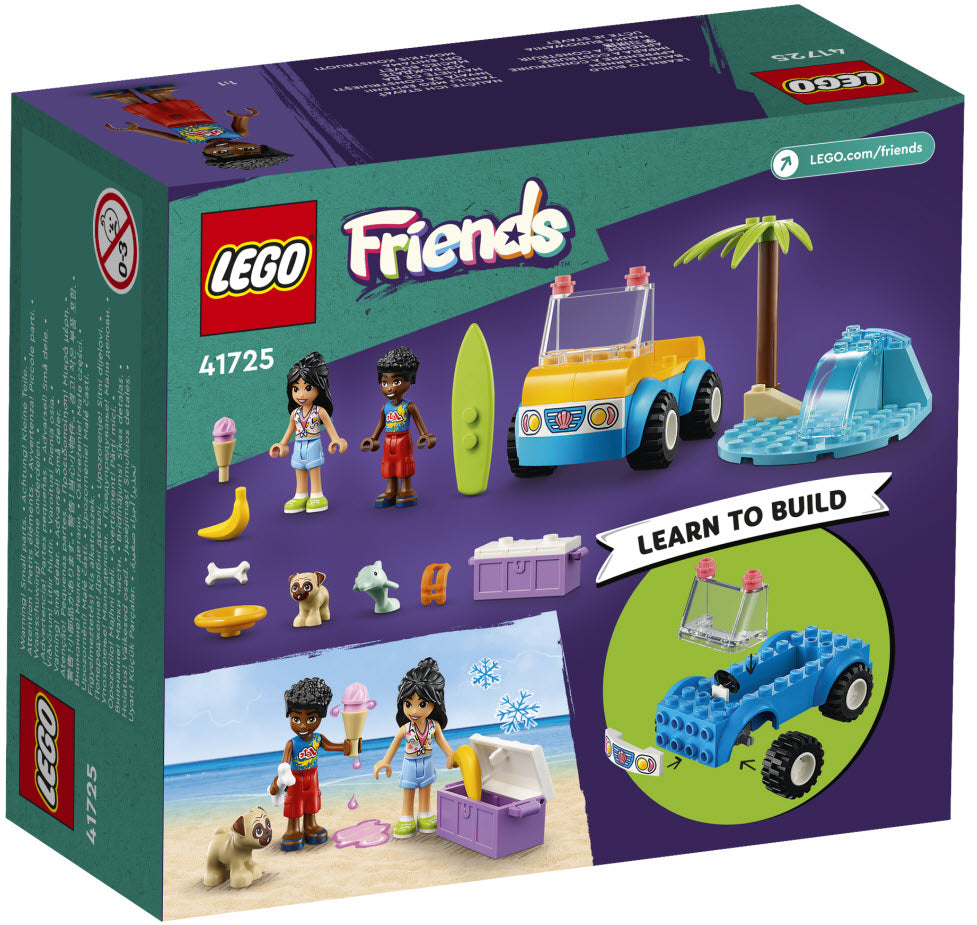 Box Rückansicht: LEGO Friends 41725 Strandbuggy-Spaß