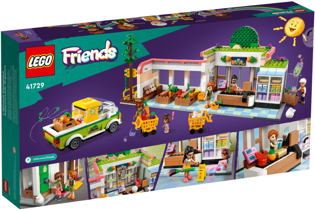 Box Rückseite: LEGO Friends 41729 Bio-Laden