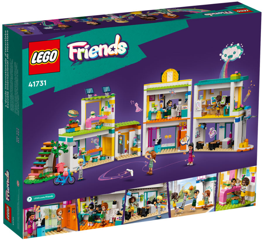 Box Rückseite: LEGO Friends 41731 Internationale Schule