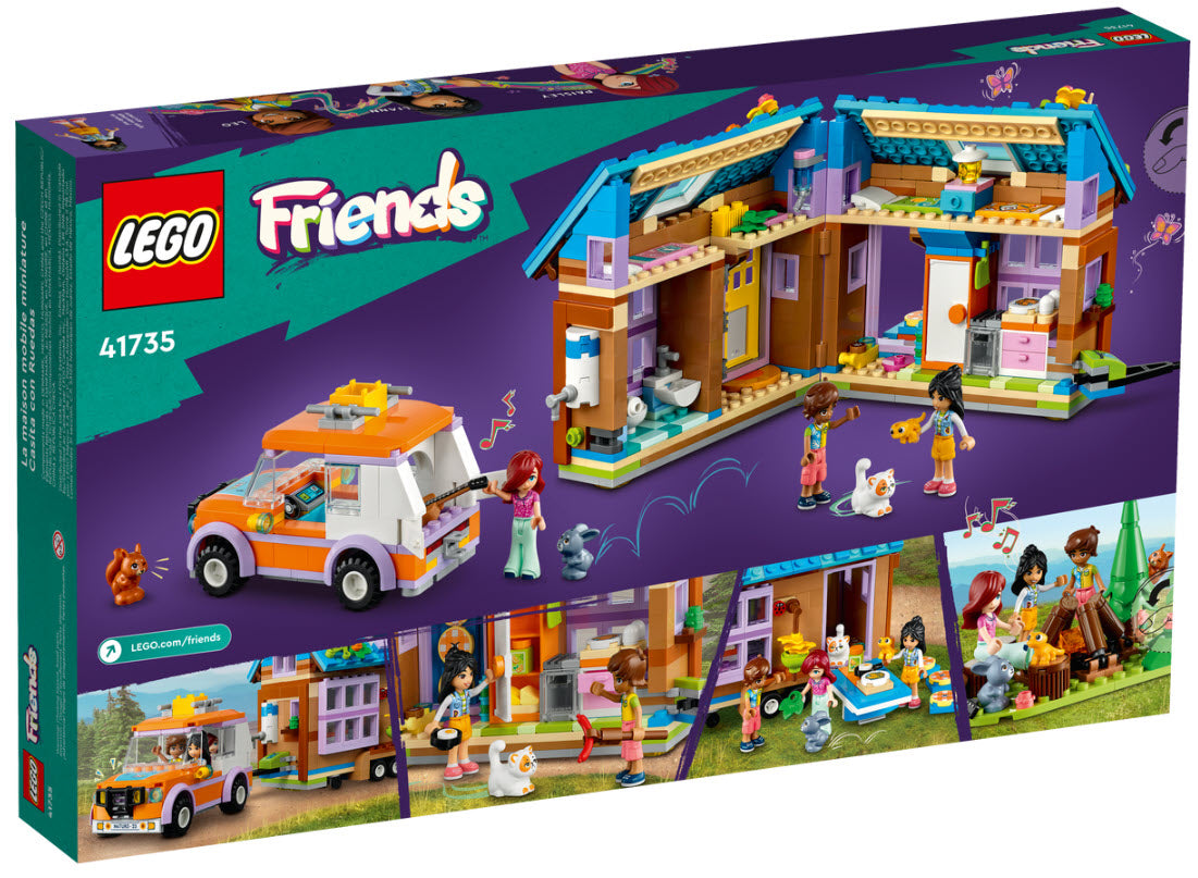 Box Rückseite: LEGO Friends 41735 Mobiles Haus