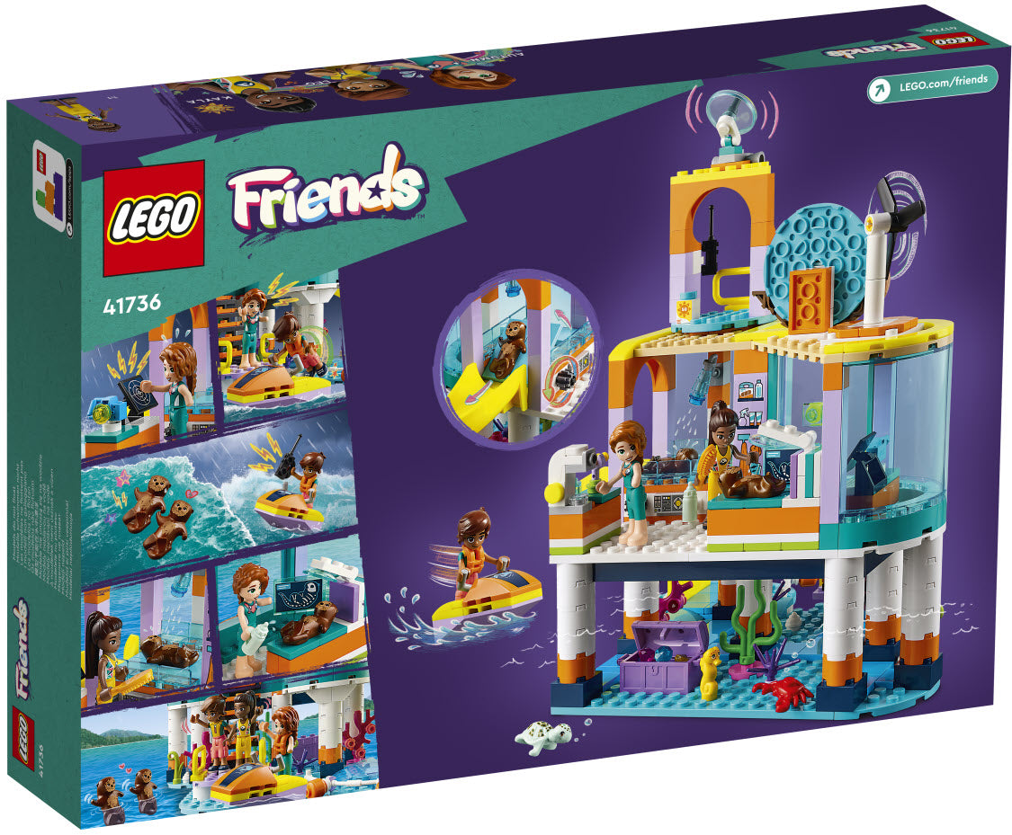 Box Rückansicht: LEGO Friends 41736 Seerettungszentrum