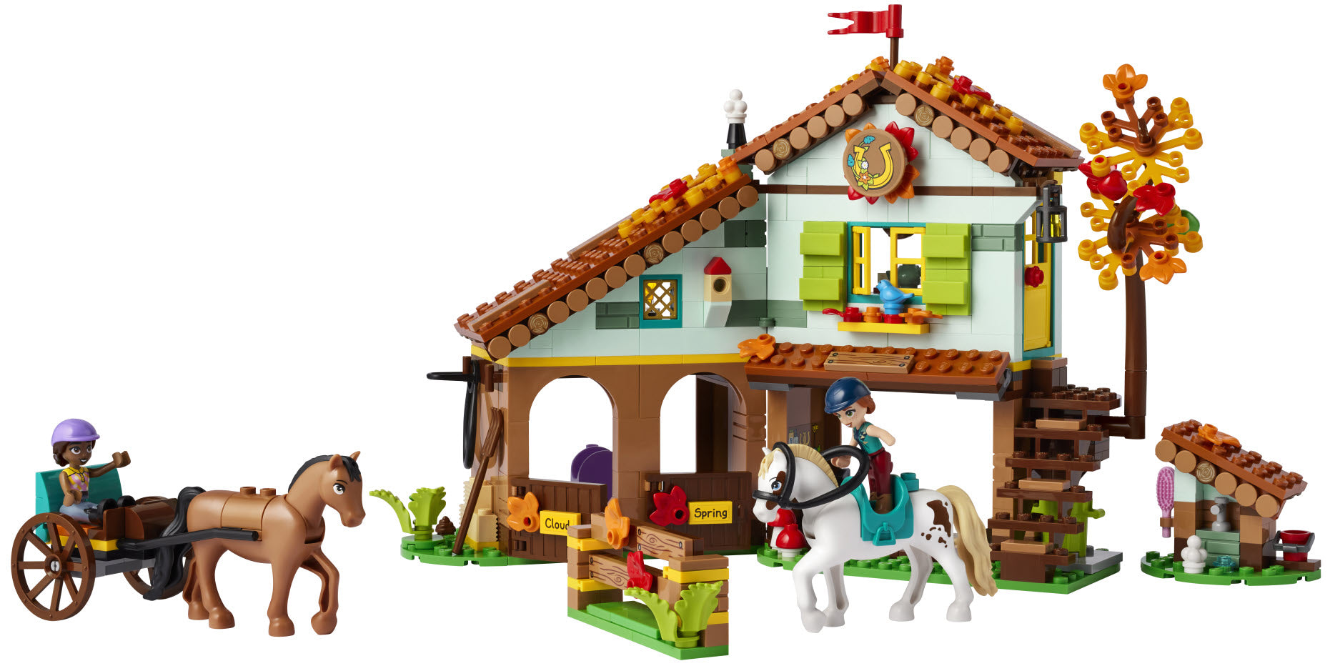 Inhalt: LEGO Friends 41745 Autumns Reitstall