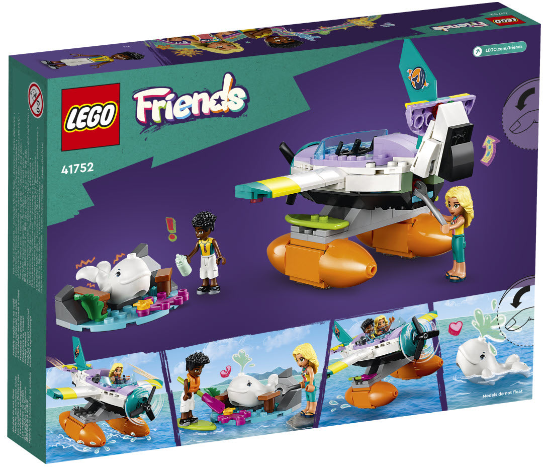 Box Rückansicht: LEGO Friends 41752 Seerettungsflugzeug