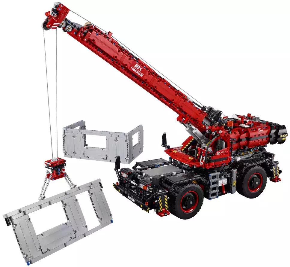 Inhalt: LEGO Technic 42082 Geländegängiger Kranwagen