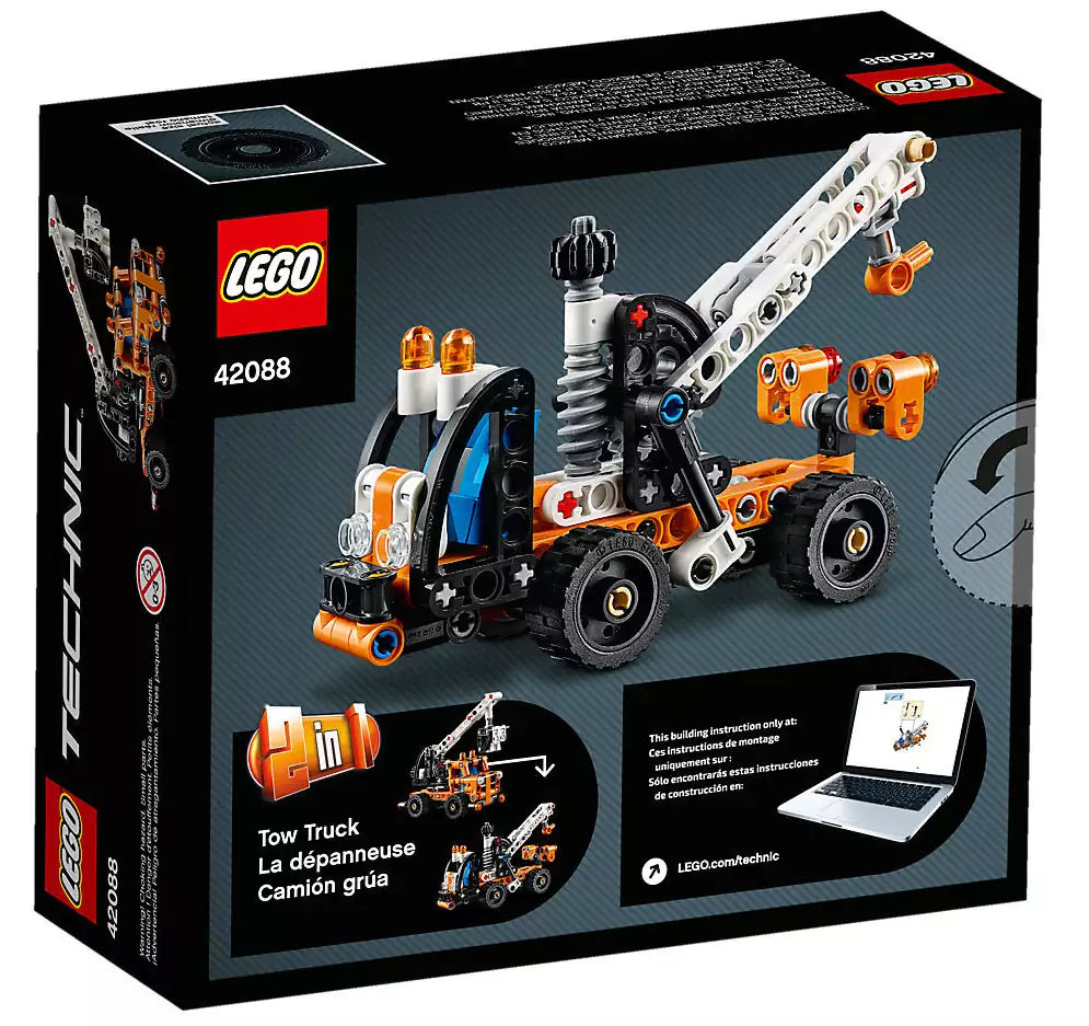 Box Rückansicht: LEGO Technic 42088 Hubarbeitsbühne