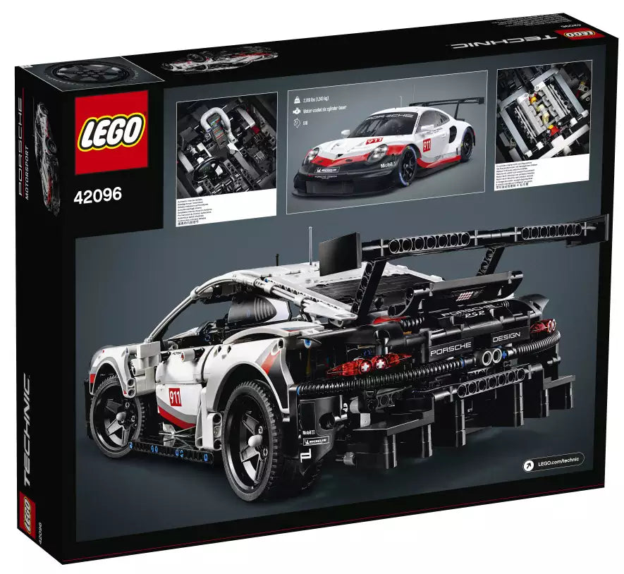 Box Rückansicht: LEGO Technic 42096 Porsche 911 RSR