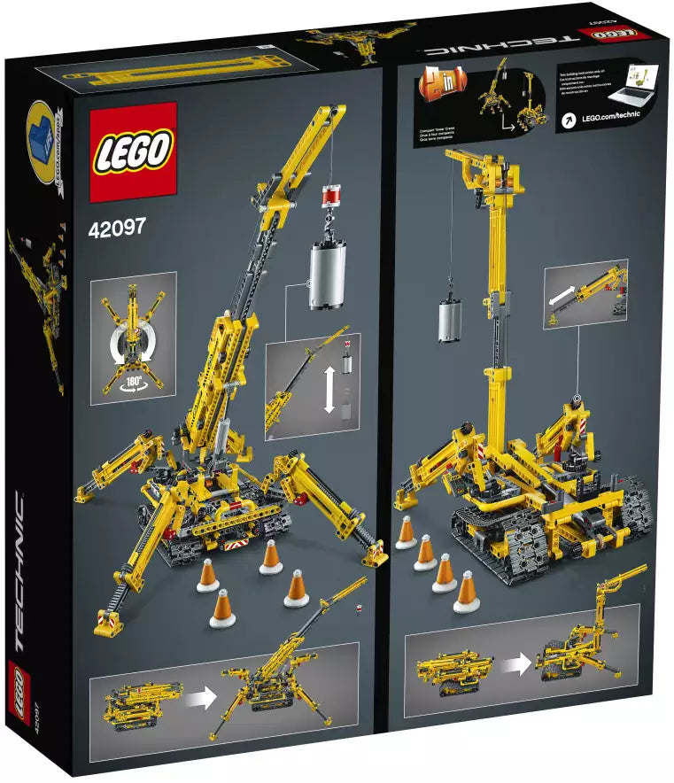 Box Rückansicht: LEGO Technic 42097 Spinnen-Kran