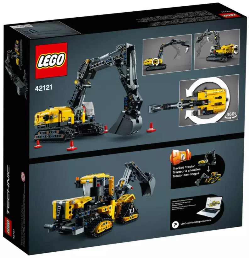 Box Rückansicht: LEGO Technic 42121 Hydraulikbagger