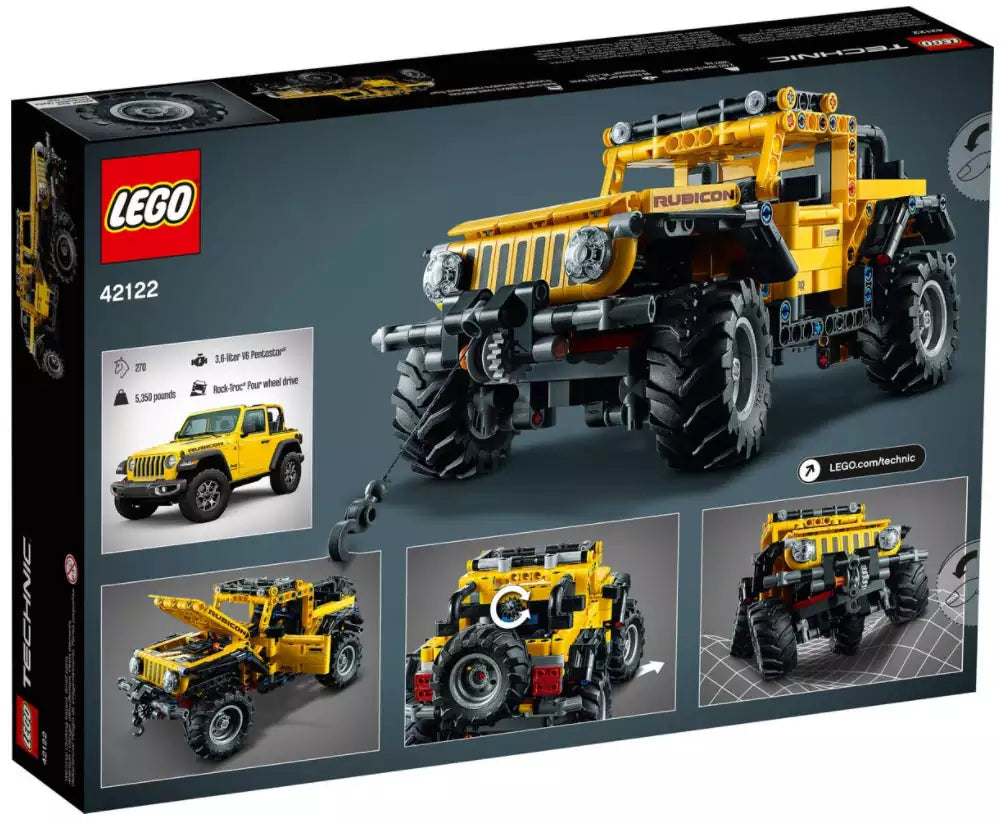 Box Rückansicht: LEGO Technic 42122 Jeep Wrangler