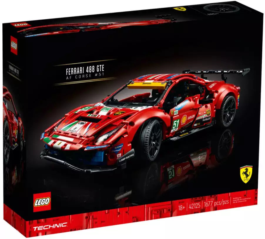 LEGO Technic 42125 Ferrari 488 GTE “AF Corse #51”