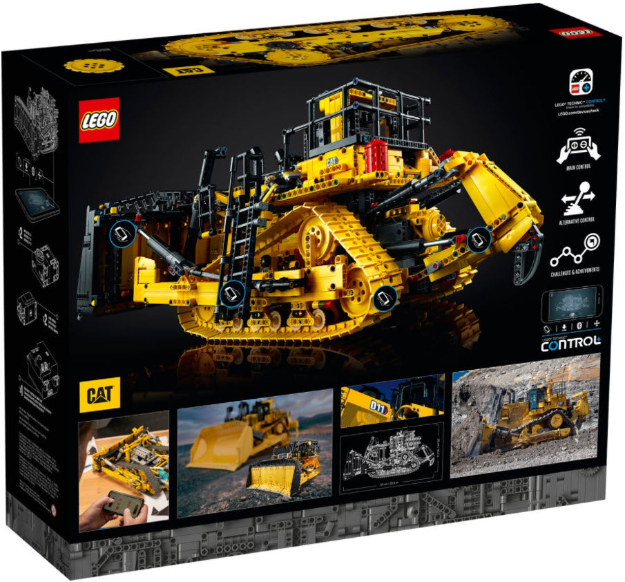 Box Rückansicht: LEGO Technic 42131 Cat D11 Bulldozer