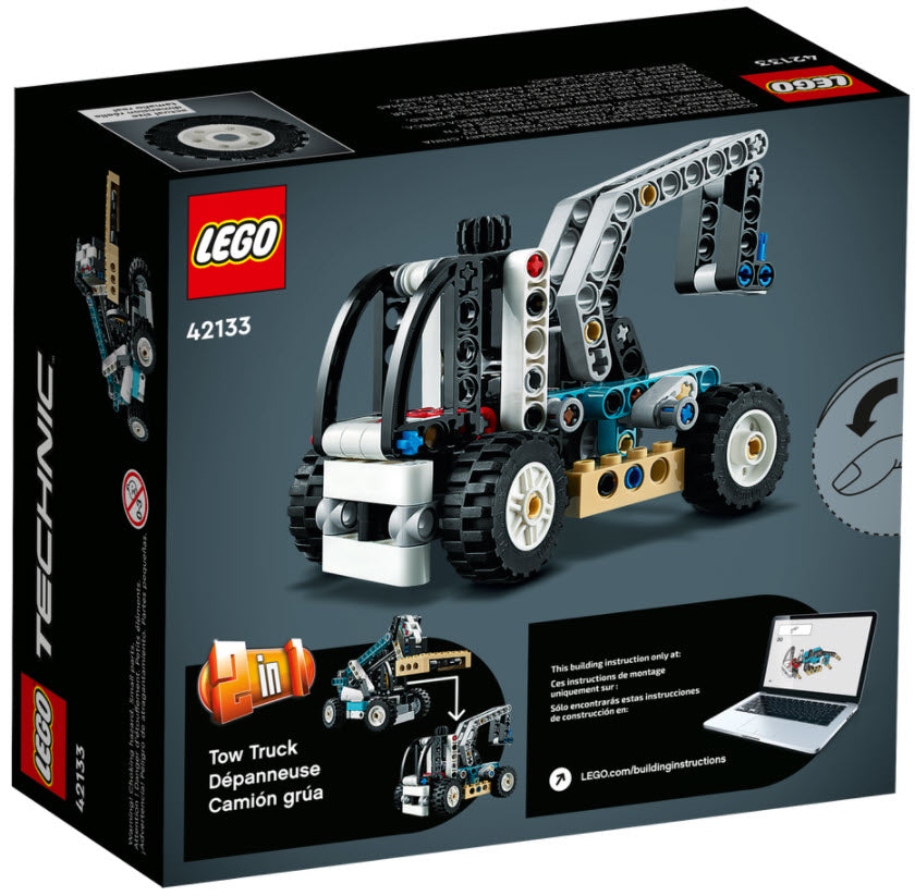 Box Rückansicht: LEGO Technic 42133 Teleskoplader