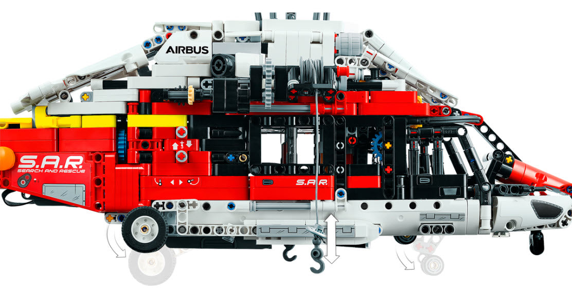 Detail 1: LEGO Technic 42145 Airbus H175 Rettungshubschrauber