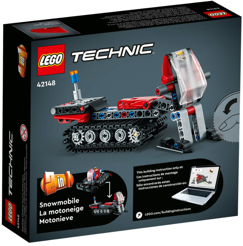 Box Rückseite: LEGO Technic 42148 Pistenraupe