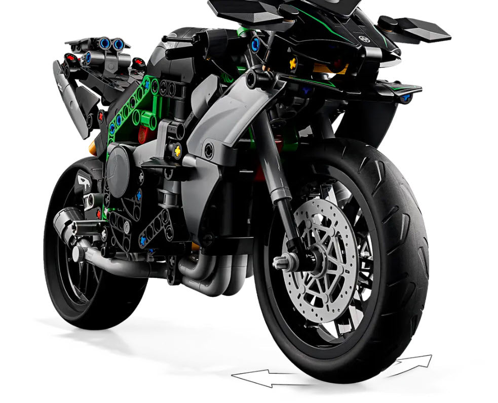 Detail 2: LEGO Technic 42170 Kawasaki Ninja H2R Motorrad