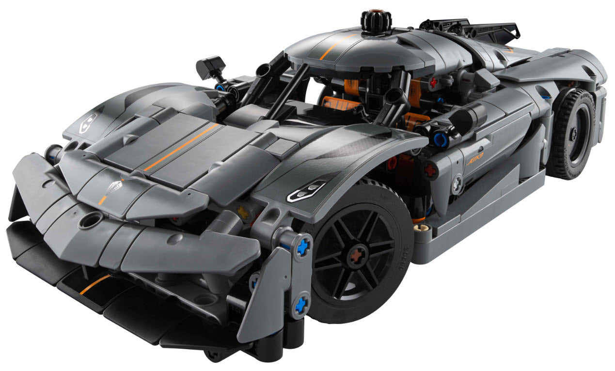 Inhalt: LEGO Technic 42173 Koenigsegg Jesko Absolut Supersportwagen in Grau